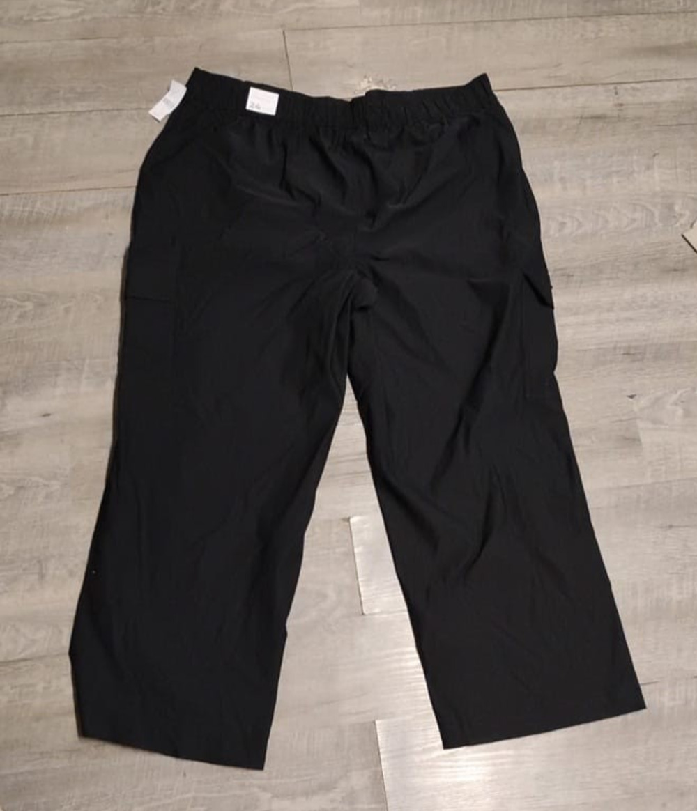Lane Bryant The Perfect Drape Ankle Cargo Pants. Black, Size 24 NWT $89.95!!